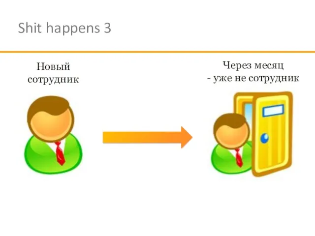 Shit happens 3 Новый сотрудник Через месяц - уже не сотрудник