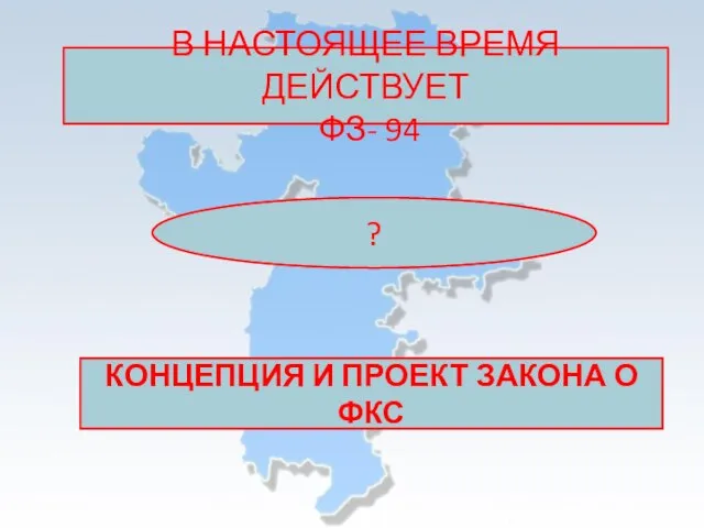 В НАСТОЯЩЕЕ ВРЕМЯ ДЕЙСТВУЕТ ФЗ- 94 КОНЦЕПЦИЯ И ПРОЕКТ ЗАКОНА О ФКС ?