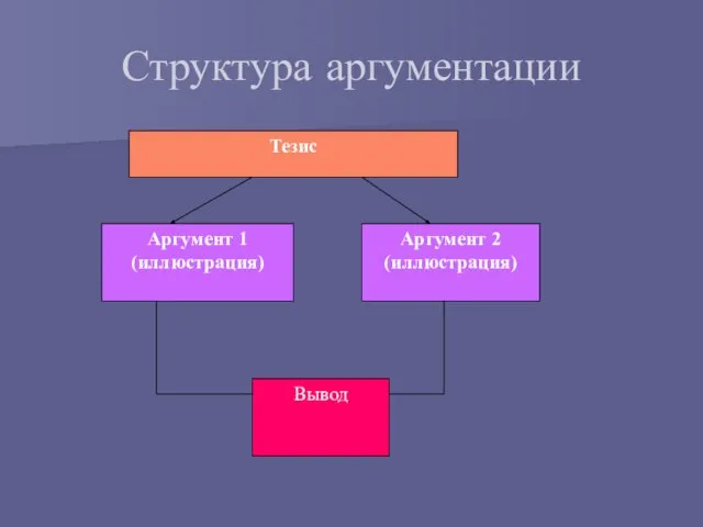 Структура аргументации