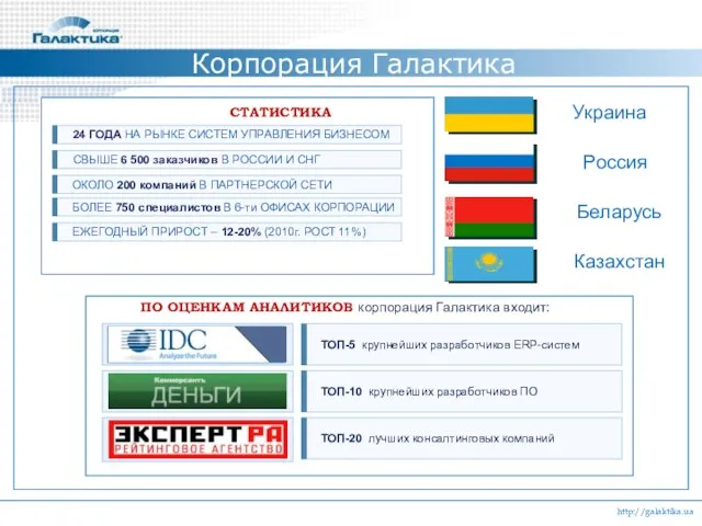 Корпорация Галактика http://galaktika.ua Украина Россия Беларусь Казахстан