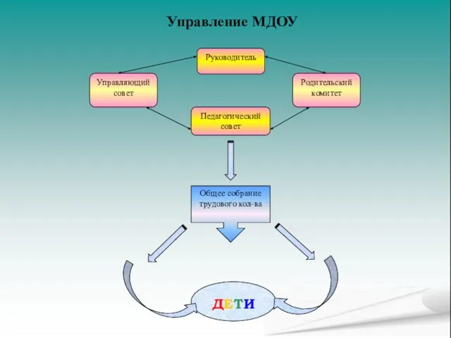 Управление МДОУ Руководитель