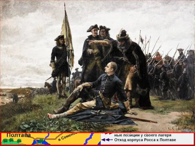 3. Полтавская битва К апрелю 1709 г. шведы осадили Полтаву. Осада продолжалась