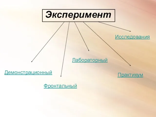 Эксперимент Демонстрационный Фронтальный Лабораторный Практикум Исследования