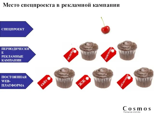 ПОСТОЯННАЯ WEB- ПЛАТФОРМА ПЕРИОДИЧЕСКИЕ РЕКЛАМНЫЕ КАМПАНИИ СПЕЦПРОЕКТ Место спецпроекта в рекламной кампании