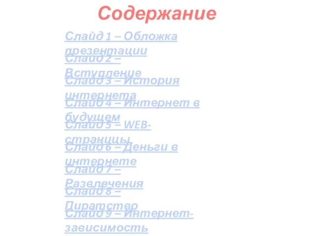 Слайд 1 – Обложка презентации Слайд 2 – Вступление Слайд 3 –