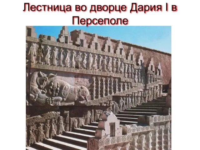 Лестница во дворце Дария I в Персеполе