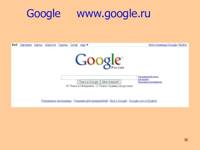 Google www.google.ru