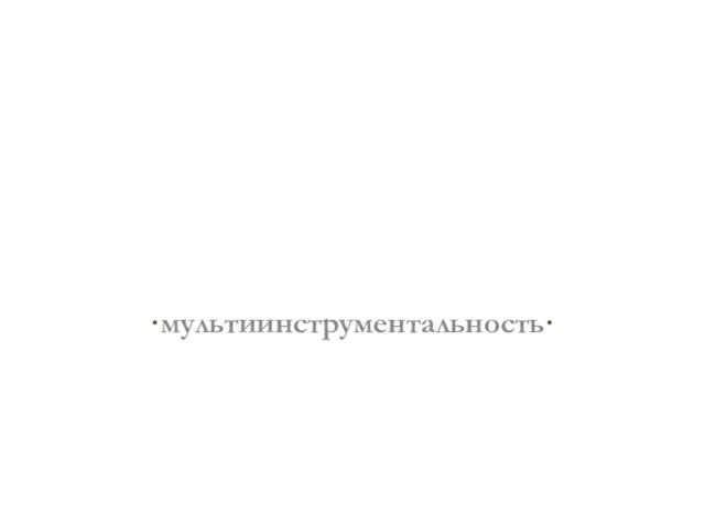 ·мультиинструментальность·