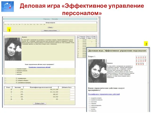 Деловая игра «Эффективное управление персоналом» 1 2
