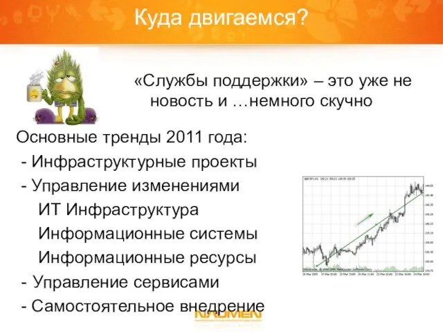 Куда двигаемся? «Службы поддержки» – это уже не новость и …немного скучно