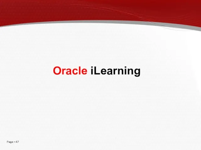 Oracle iLearning