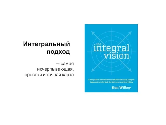 Интегральный подход — самая исчерпывающая, простая и точная карта