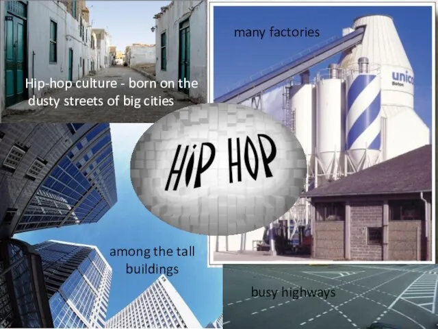 Hip-hop culture - born on the dusty streets of big cities among