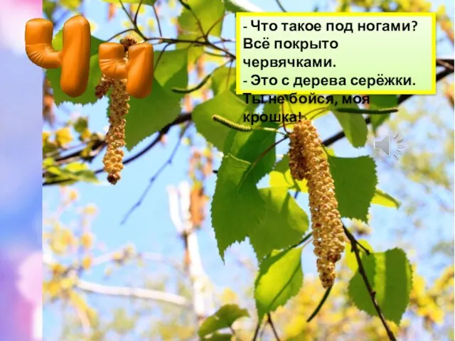 - Что такое под ногами? Всё покрыто червячками. - Это с дерева