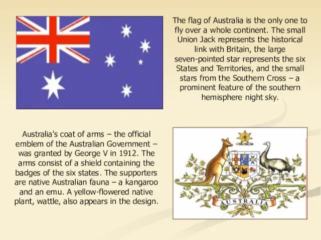 Australia's coat of arms – the official emblem of the Australian Government