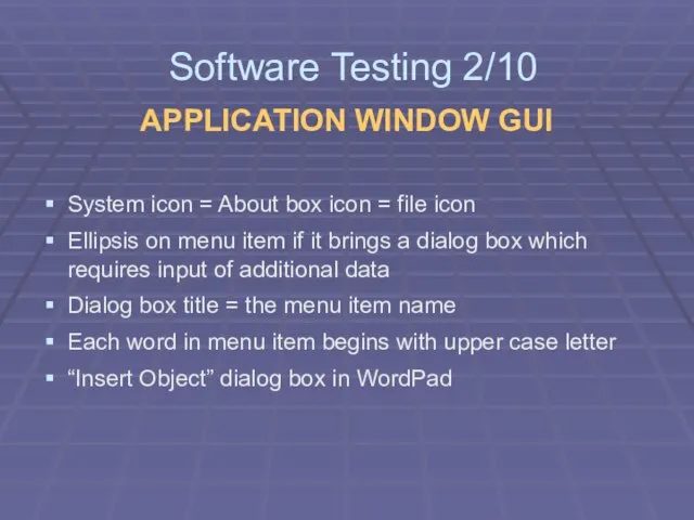 APPLICATION WINDOW GUI System icon = About box icon = file icon