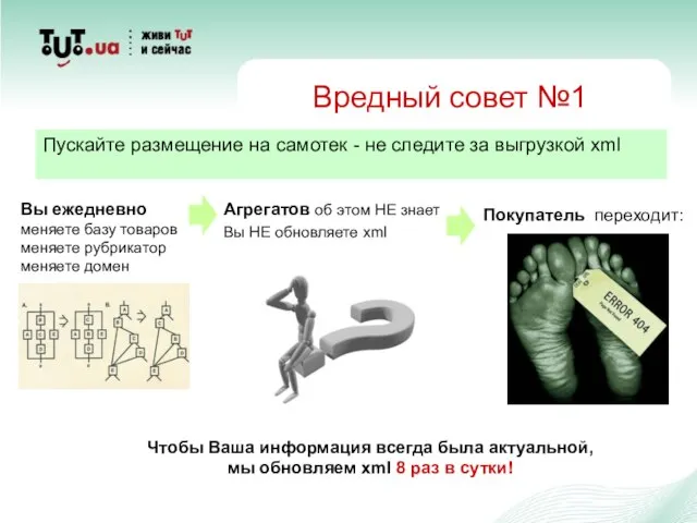 Вредный совет №1 Пускайте размещение на самотек - не следите за выгрузкой