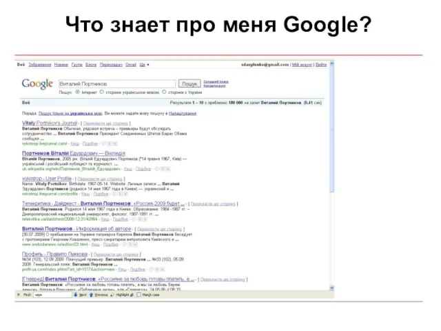 Что знает про меня Google?