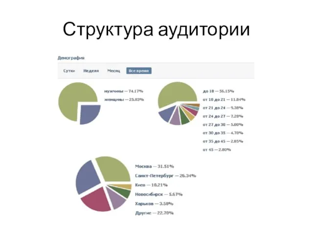 Структура аудитории