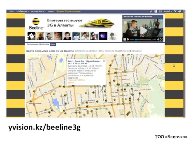 ТОО «Белочка» yvision.kz/beeline3g