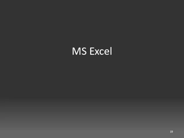 MS Excel