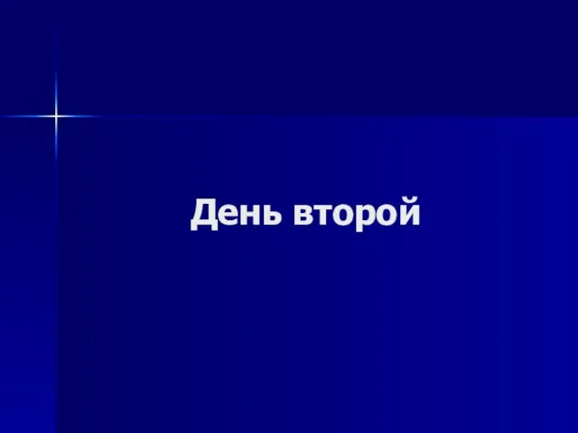 День второй