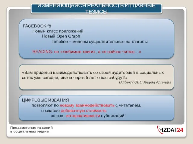 ЦИФРОВЫЕ ИЗДАНИЯ позволяют по новому взаимодействовать с читателем, создавая добавочную стоимость за