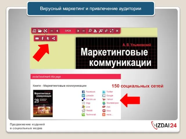 Вирусный маркетинг и привлечение аудитории 150 социальных сетей