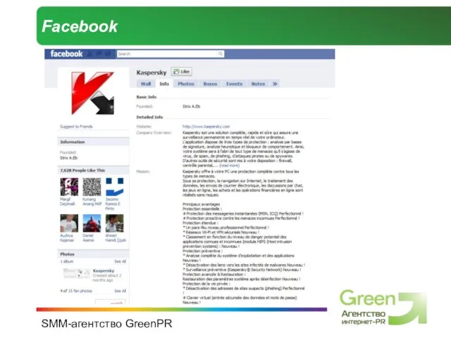 SMM-агентство GreenPR Facebook