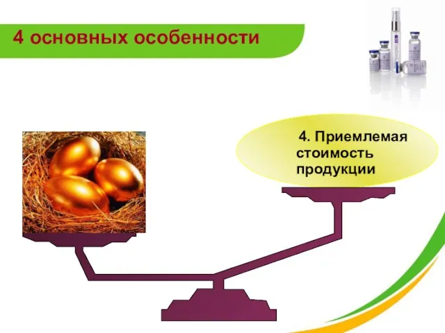 4. Приемлемая стоимость продукции 4 основных особенности