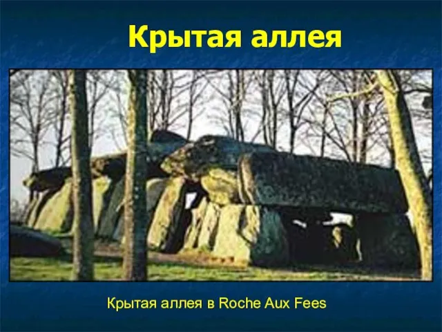 Крытая аллея Крытая аллея в Roche Aux Fees