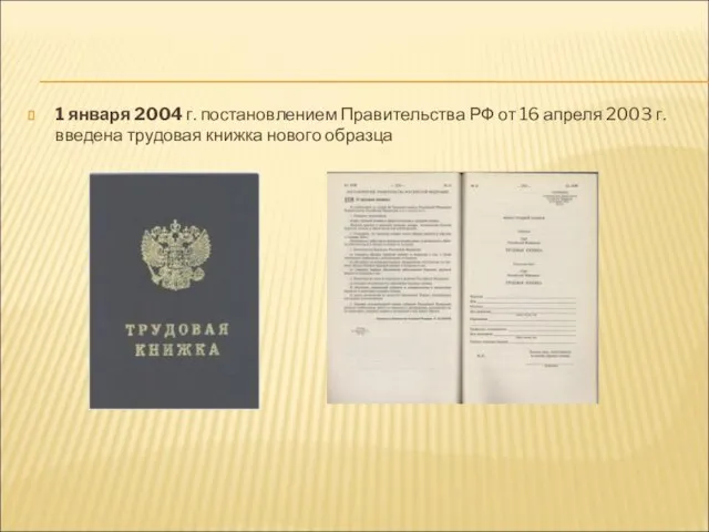 1 января 2004 г. постановлением Правительства РФ от 16 апреля 2003 г.