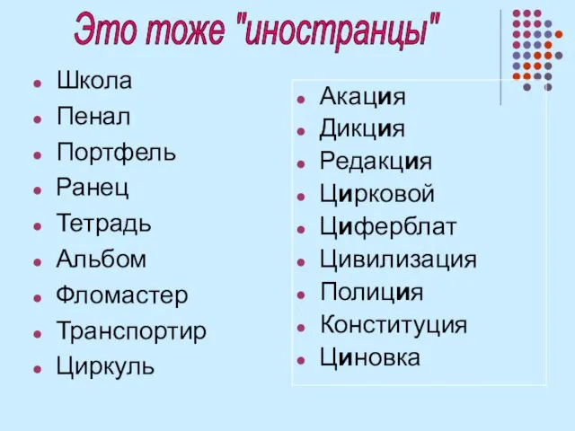 Школа Пенал Портфель Ранец Тетрадь Альбом Фломастер Транспортир Циркуль Акация Дикция Редакция