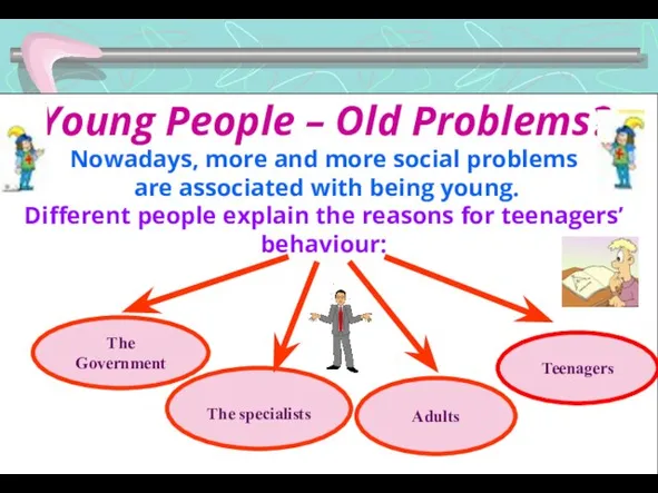 Young People – Old Problems? Nowadays, more and more social problems are