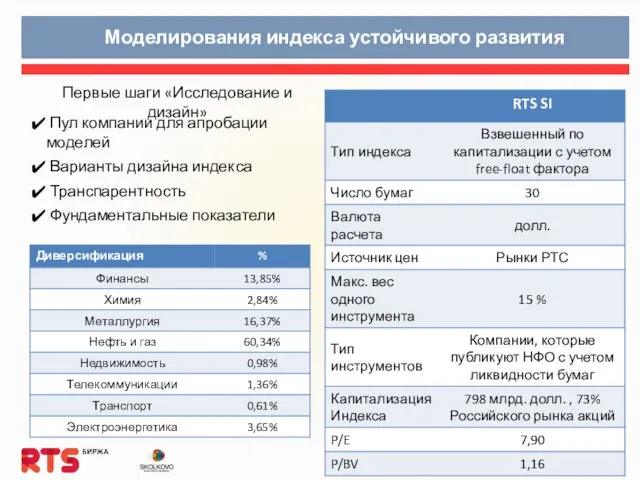 Первые шаги «Исследование и дизайн» Пул компании для апробации моделей Варианты дизайна