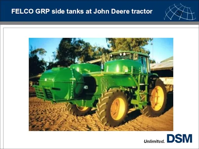 FELCO GRP side tanks at John Deere tractor