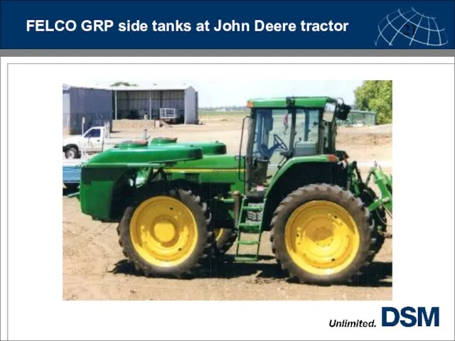 FELCO GRP side tanks at John Deere tractor