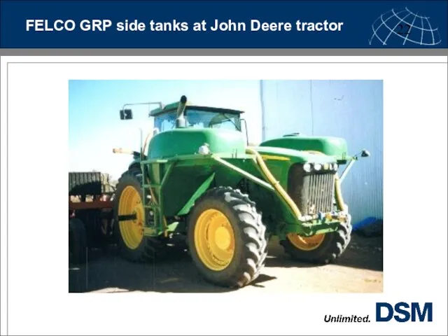 FELCO GRP side tanks at John Deere tractor