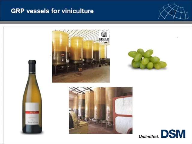 GRP vessels for viniculture