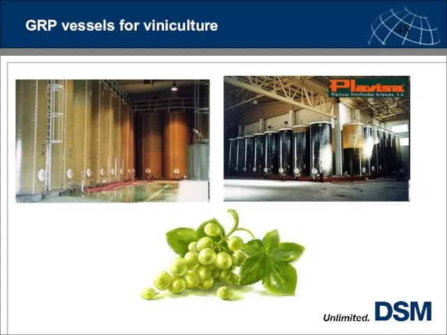 GRP vessels for viniculture