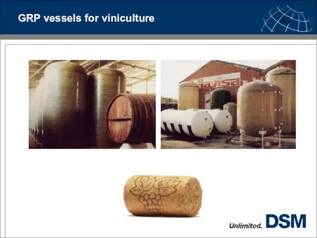 GRP vessels for viniculture