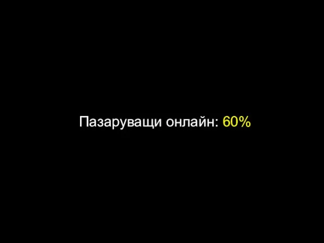 Пазаруващи онлайн: 60%