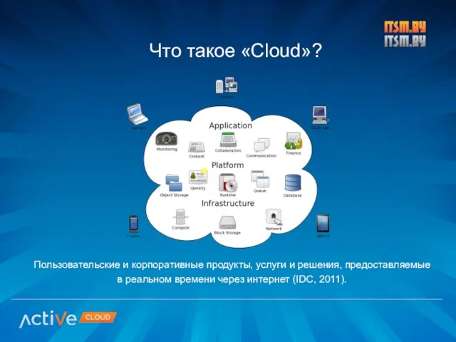 Что такое «Cloud»? Пользовательские и корпоративные продукты, услуги и решения, предоставляемые в