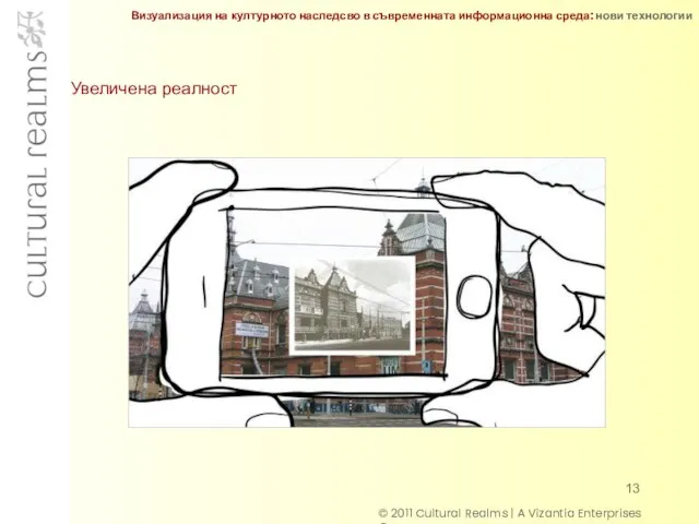 Увеличена реалност © 2011 Cultural Realms | A Vizantia Enterprises Company Визуализация