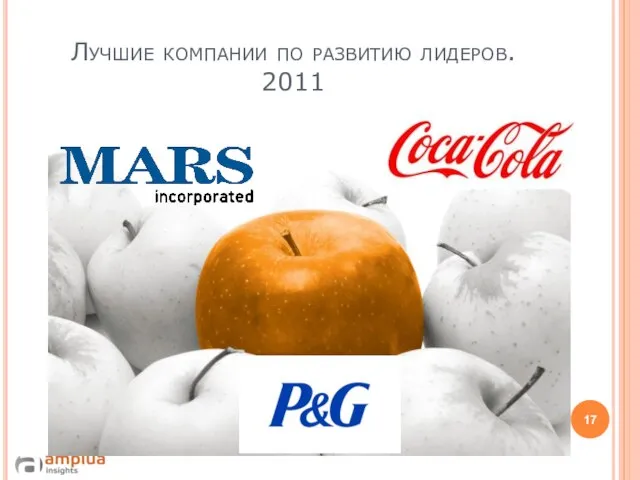 Лучшие компании по развитию лидеров. 2011