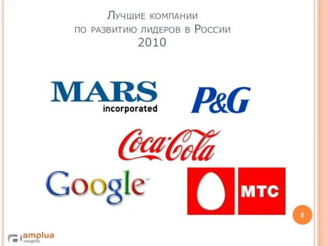 Лучшие компании по развитию лидеров в России 2010