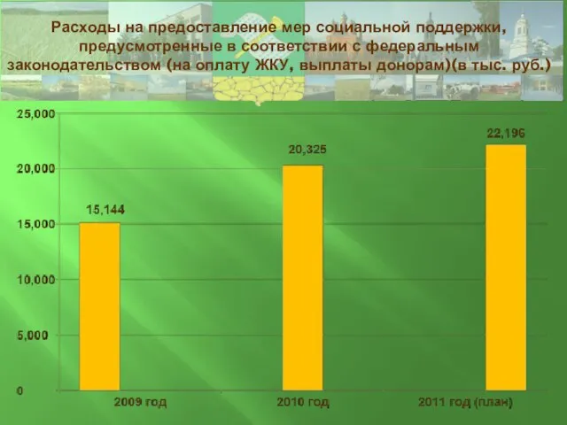 Расходы на предоставление мер социальной поддержки, предусмотренные в соответствии с федеральным законодательством