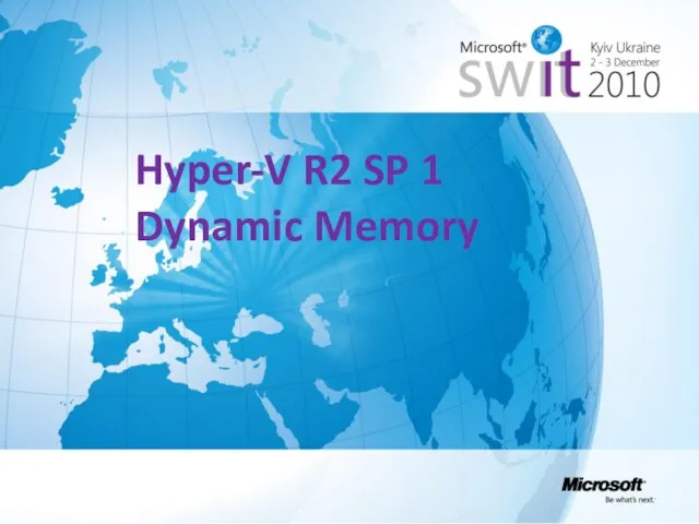 Hyper-V R2 SP 1 Dynamic Memory