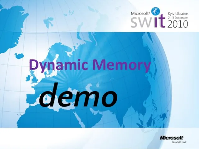 Dynamic Memory demo