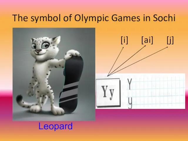 The symbol of Olympic Games in Sochi [i] [ai] [j] Leopard